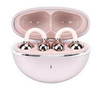 POENVFPO Wireless Earbuds, Open Ear Headphones with Detachable Earrings for Women Small Ears Comfort Fit Daily Wear (Rose Gold)
