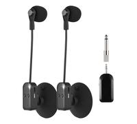 POENVFPO Wireless Mic, Detachable Suction Cup, with 131ft Transmission Distance, 2.4G Instrument Microphone for Guitar Violin Cello Accordion (1 Receiver with 2 Microphones)