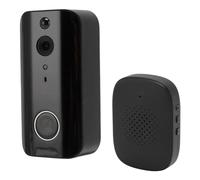 POENVFPO Wireless Video Doorbell, 2-Way Talk Smart Doorbell 1080P HD Security Camera with 4000mAh Battery & PIR Motion Detection
