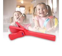 POENVFPO Wooden Musical Castanet, 19cm Long Handle Percussion Toy for Kids, Rhythm Development Instrument for Parties, Music Rooms