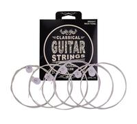 POENVFPO ZIKO Classical Guitar Strings, Silver Wound Nylon, 6-String Complete Set, Anti- Coating, Smooth Tone for Beginner Musicians