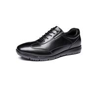 Poerkan Men's Lightweight Business Sneakers - Arch Support, Odor-Resistant & Anti-Fatigue for All-Day Walking | Physical Therapist Recommended Black