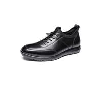 Poerkan Men's Lightweight Business Walking Shoes - Arch Support & Odor-Resistant | PT Approved Black