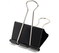 POERMA 24 PCS Binder Clips, 51mm Metal Paper Clips | Stationary Foldback Clips for School, Home Supplies, 12 per Box, 2 Boxes