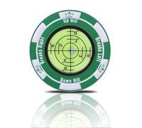 Poeruse Golf Green Reader Level Ball Marker, Golf Ball Markers with Ball Marker Hat Clip for Indoor Outdoor
