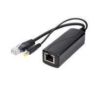 POEs Splitter for Switching Port CCTV Camera 30W 100mbps RJ45 to DC5.5x2.1mm Supply Power Power Over Ethernet
