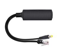 Poes Splitter for Switching the Port CCTV Camera 30 W 100 Mbit/S RJ45 to DC5.5 x 2.1 mm Supply Power Split via the Ethernet Splitter