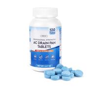 Poesie AC Drain Pan Tablets 120 Count, Condensate Tablets, Non-Clog Pan Cleaner, Effective Odor Control for All HVAC, Dehumidifiers and Appliance Pans