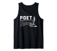 Poet Definition Poetry Writer Creative Writing Quote Tank Top