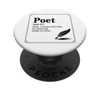 Poet Definition Writer Literature Poetry Creative Writing PopSockets Adhesive PopGrip