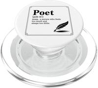 Poet Definition Writer Literature Poetry Creative Writing PopSockets PopGrip for MagSafe