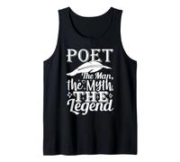 Poet Man Myth Legend Poetry Writer Literature Lover Tank Top