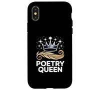Poet Queen Crown Feather Literary Writers Case for iPhone X/XS