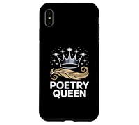 Poet Queen Crown Feather Literary Writers Case for iPhone XS Max