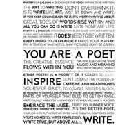 Poet’s Personal Journal Of Poems & Words | Poetry Prompts To Inspire Writers - Blank Lined Notebook: Poetry Motivation to Inspire Writing, Poetry & Lyrics