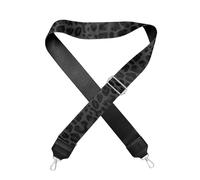 Poetesant Halloween Handbag Strap Canvas Purse Strap Colorful Bat Black Shoulder Strap Multicolor Bats Replacement Strap, Leopard Print, One Size