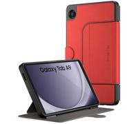 Poetic Explorer Magnetic for Samsung Galaxy Tab A9 (2023) Stand Folio Cover, Super Strong Magnetic Fidget Mount for Galaxy A9 Tablet, Dark Red