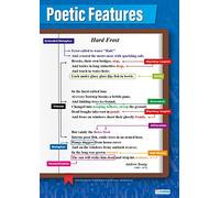 Poetic Features | English Posters | Gloss Paper measuring 850mm x 594mm (A1) | Language Classroom Posters | Education Charts by Daydream Education