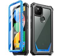 Poetic Guardian Series Case Designed for Google Pixel 5A 5G, Full-Body Hybrid Shockproof Bumper Cover with Built-in Screen Protector, Blue