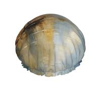 Poetic landscape painting Reusable shower cap - double-layer waterproof, elastic, environmentally friendly daily use shower cap