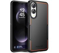 Poetic Neon Case for Samsung Galaxy S25 Edge 5G, Dual Layer Heavy Duty Rugged Lightweight Slim Shockproof Protective Cover Phone Case, Black