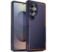Poetic Neon Case for Samsung Galaxy S25 Ultra 5G, Dual Layer Heavy Duty Rugged Lightweight Slim Shockproof Protective Cover Phone Case, Navy Blue