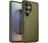 Poetic Neon Case for Samsung Galaxy S25 Ultra 5G, Dual Layer Heavy Duty Rugged Lightweight Slim Shockproof Protective Cover Phone Case, Military Green