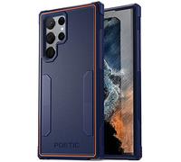 Poetic Neon Series Case Compatible with Galaxy S22 Ultra 5G 6.8 inch, Dual Layer Heavy Duty Tough Rugged Lightweight Slim Shockproof Protective Cover Case, Navy Blue