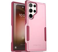 Poetic Neon Series Case Compatible with Galaxy S23 Ultra 5G 6.8 inch, Dual Layer Heavy Duty Tough Rugged Lightweight Slim Shockproof Protective Cover Case, Light Pink
