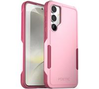 Poetic Neon Series Case Compatible with Galaxy S24 5G 6.2 inch, Dual Layer Heavy Duty Tough Rugged Lightweight Slim Shockproof Protective Cover Case, Light Pink