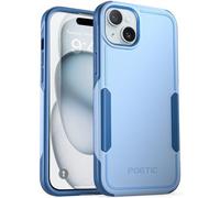 Poetic Neon Series Case Compatible with iPhone 15 6.1 inch (2023 Release), Dual Layer Heavy Duty Tough Rugged Lightweight Slim Shockproof Protective Case, Sky Blue