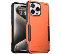 Poetic Neon Series Case Compatible with iPhone 15 Pro Max 6.7 inch (2023 Release), Dual Layer Heavy Duty Tough Rugged Lightweight Slim Shockproof Protective Case, Orange