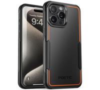 Poetic Neon Series Case Compatible with iPhone 15 Pro Max 6.7 inch (2023 Release), Dual Layer Heavy Duty Tough Rugged Lightweight Slim Shockproof Protective Case, Black