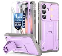 Poetic Revolution Case for Samsung Galaxy S26 Plus, [Slide Camera Cover], [20FT Mil-Grade Drop Tested], Full-Body Military Grade Rugged Dual-Layer Shockproof Cover with Kickstand, Purple