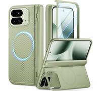 Poetic Revolution Flex Case for Google Pixel 10 Pro Fold, [Foldable Kickstand][Hinge Protection][MagSafe Compatible], Shockproof Slim Pixel 10 Pro Fold Cover with Built-in-Screen Protector, Green