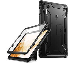 Poetic Revolution Series Case Compatible with Galaxy Tab S7 Tablet, 11 Inch Model SM-T870/ SM-T875 (2020 Release), Full-Body Heavy Duty Case, Built-in-Screen Protector, Black