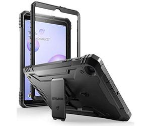 Poetic Revolution Series Designed for Samsung Galaxy Tab A 8.4 2020 Kickstand Rugged Case,Model SM-T307, Full-Body Heavy Duty Case, Built-in-Screen Protector, Black