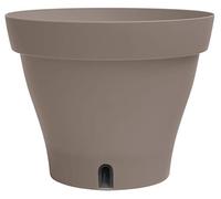Poetic Round Self-Watering Planter, 24.4cm Diameter, Taupe