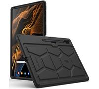 Poetic TurtleSkin for Samsung Galaxy Tab S8 Ultra Case 14.6 Inch 2022, Heavy Duty Shockproof Rugged Kids Friendly Drop Protection Silicone Cover Case, Black