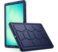 Poetic TurtleSkin Case Designed for Samsung Galaxy Tab A11 Plus + 11 Inch 2025, Heavy Duty Shockproof Rugged Kids Friendly Drop Protection Silicone Cover Case, Navy Blue