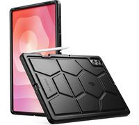 Poetic TurtleSkin Case for Samsung Galaxy Tab S11 Ultra (2025 Release) 14.6 inch Case with S Pen Holder, Heavy Duty Shockproof Kids Friendly Protective Silicone Cover, Black