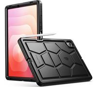 Poetic TurtleSkin Case for Samsung Galaxy Tab S11 (2025 Release) 11 inch Case with S Pen Holder, Heavy Duty Shockproof Kids Friendly Protective Silicone Cover, Black