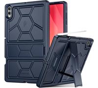 POETIC TurtleSkin Case for Samsung Galaxy Tab S11 Ultra (2025 Release) 14.6" with Kickstand & S Pen Holder, Heavy Duty Shockproof Kids Friendly Protective Silicone Cover, Blue