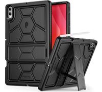 Poetic TurtleSkin Case for Samsung Galaxy Tab S11 Ultra (2025 Release) 14.6" with Kickstand & S Pen Holder, Heavy Duty Shockproof Kids Friendly Protective Silicone Cover, Black