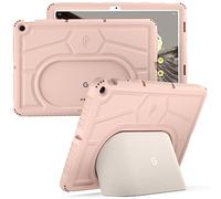 Poetic TurtleSkin Series for Google Pixel Tablet Case 11 inch (2023), Heavy Duty Shockproof Rugged Kids Friendly Drop Protection Silicone Cover Case, Rose