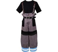 Poetic Walk Enn no Shouboutai Princess Hibana Cosplay Fire Force Asa Boiru Costume Uniform (Inside Uniform, Mens-L)