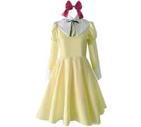 Poetic Walk Ouran High School Host Club Girl's Yellow Dress Costume Outfit (Small, Yellow)