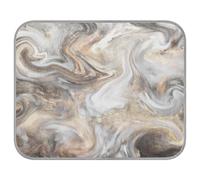 Poeticcity Soft Cooling Dog Mat, Ice Silk Pet Crate Pad with 3D Mesh, Washable Mattress Cushion Anti Slip Kennel 22x27.6 in Grey Marble Stone Abstract Mottled Spotty Ink Texture Paint