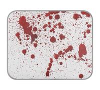 Poeticcity Soft Cooling Dog Mat, Ice Silk Pet Crate Pad with 3D Mesh, Washable Mattress Cushion Anti Slip Kennel 22x27.6 in Red Blood Ink Splatter Spots Stains Isolated on White