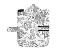 Poeticcity Soft Pet Towel Coat for Dogs Cats, Bath Robe Absorbent Bathrobewith Hood Adjustable Collar & Belly Strap, S Traditional Vintage Ancient Asian Elements Paisley Floral Flowers
